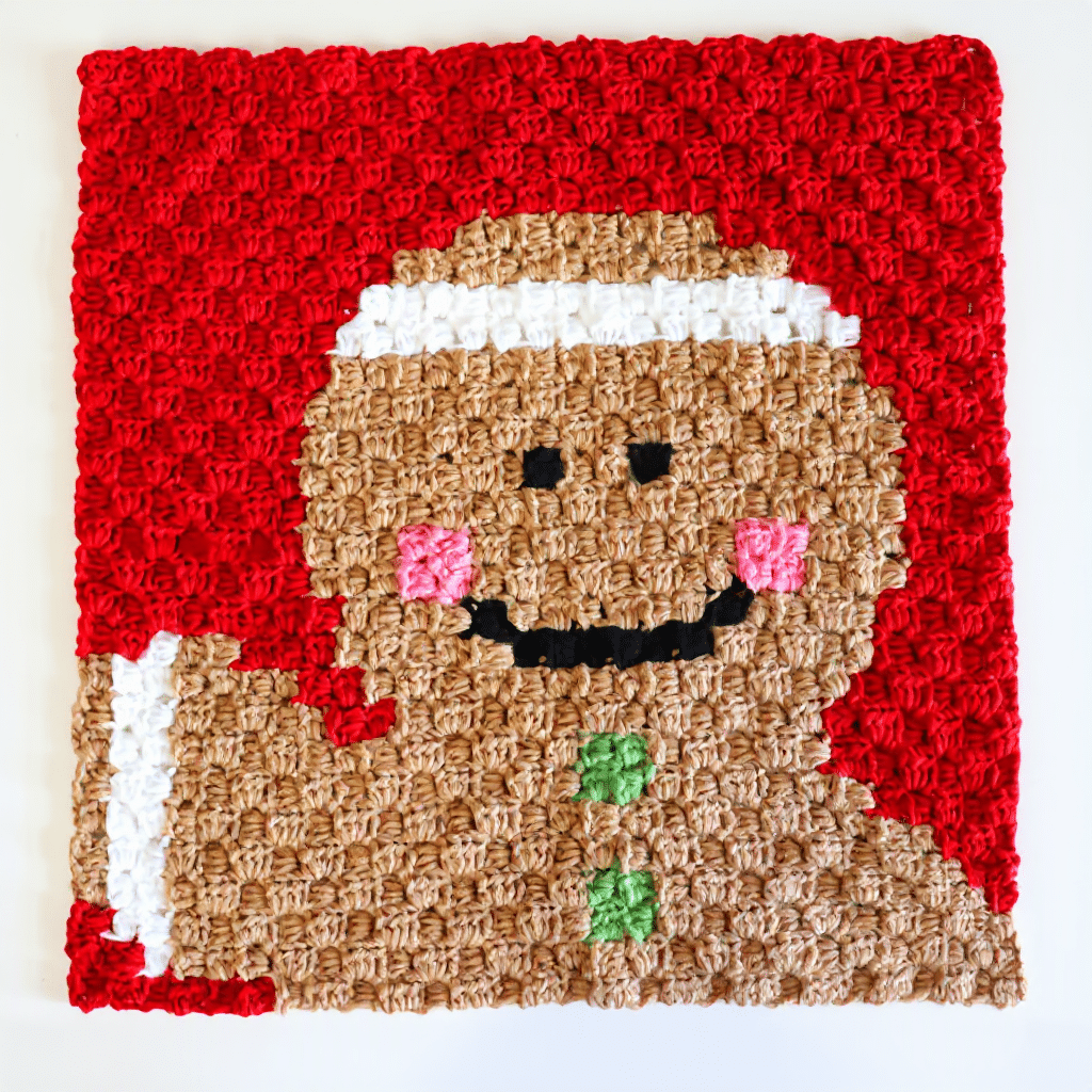 gingerbread c2c crochet square crochet project crochet project detail 1