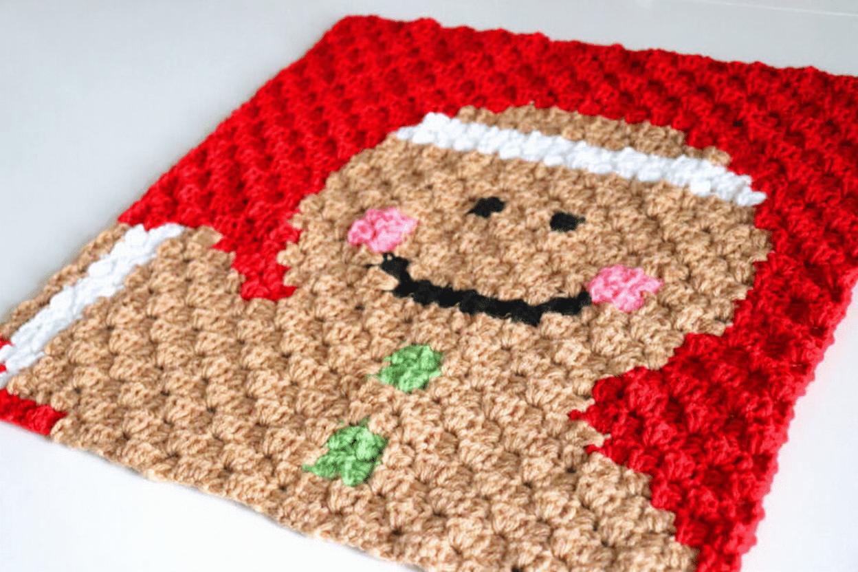 gingerbread c2c crochet square crochet project crochet project detail 3
