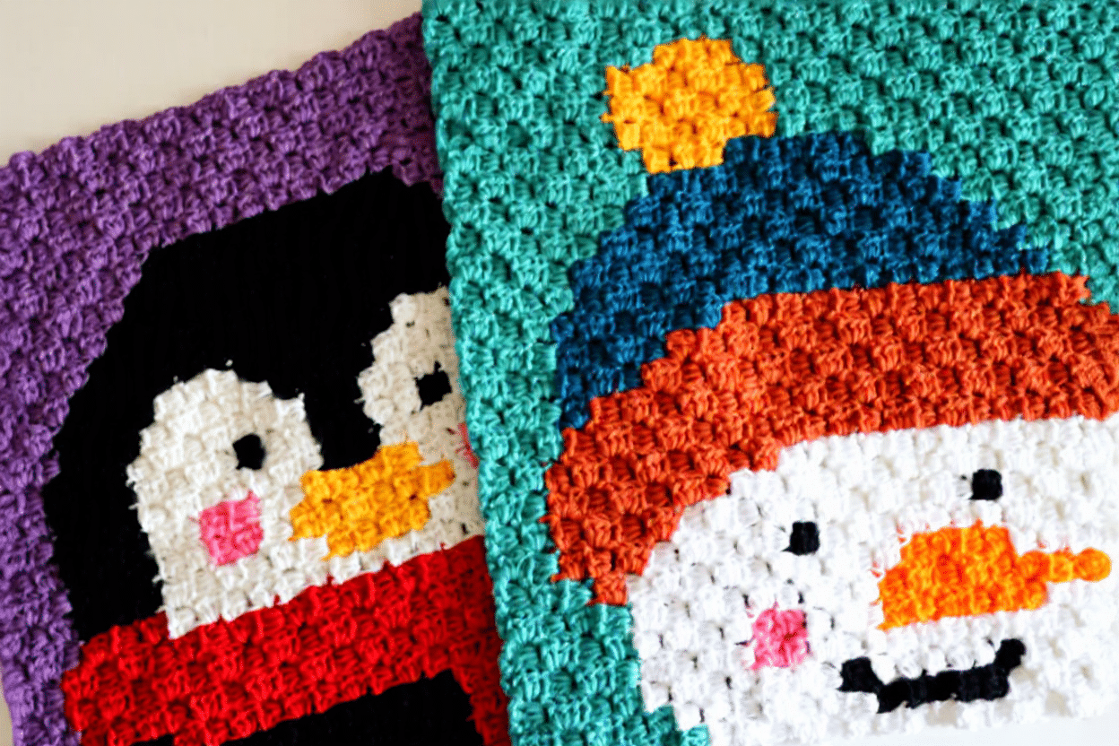 gingerbread c2c crochet square crochet project crochet project detail 4