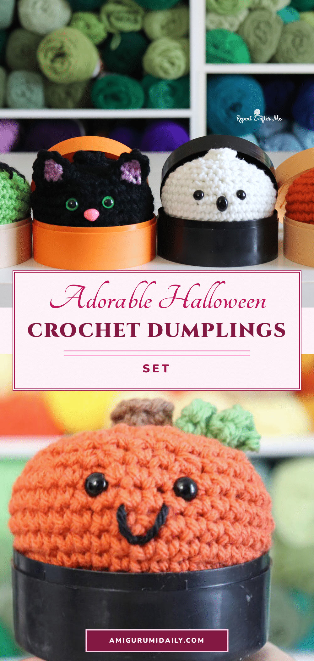 halloween crochet dumplings crochet pattern