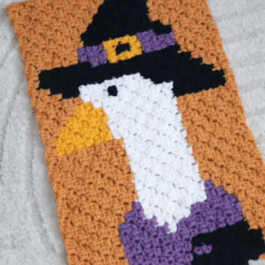 Halloween Porch Goose C2C Crochet Pattern crochet project crochet project detail 2