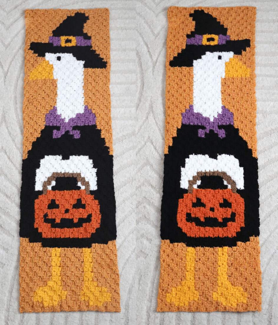 Halloween Porch Goose C2C Crochet Pattern crochet project crochet project detail 3