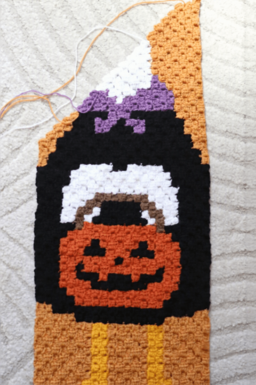 Halloween Porch Goose C2C Crochet Pattern crochet project crochet project detail 8