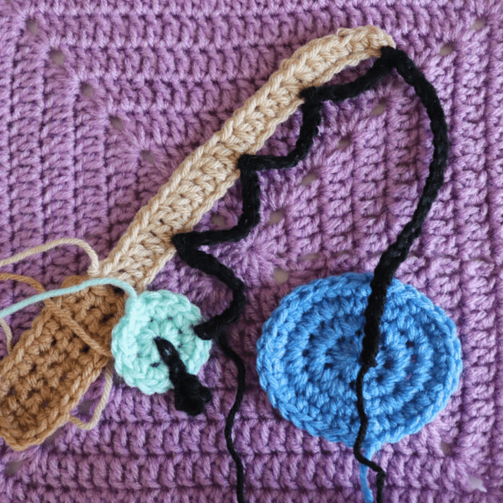 ice fishing pond applique crochet project crochet project detail 7