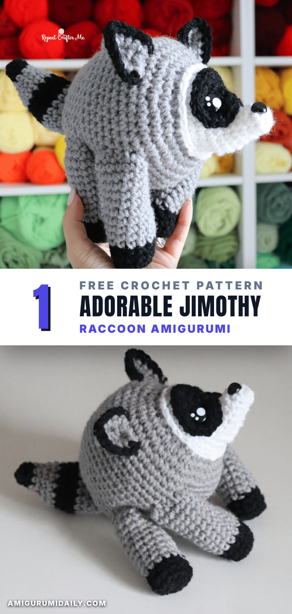 Jimothy Raccoon Crochet crochet pattern
