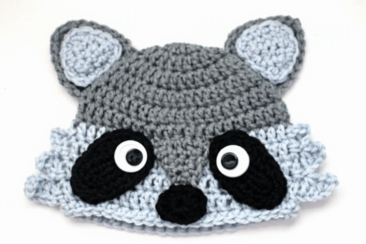 Jimothy the Raccoon Amigurumi crochet project crochet project detail 6