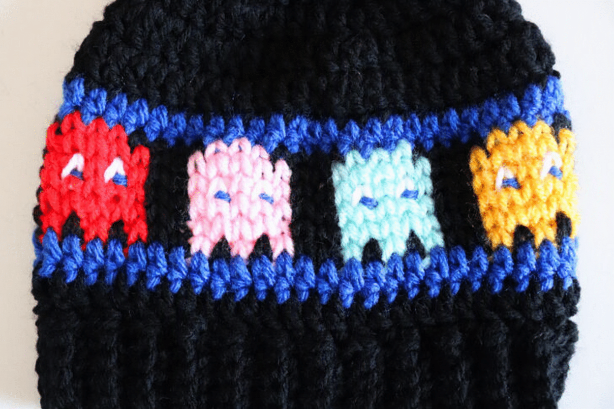 pac man ghost crochet hat crochet project crochet project detail 2