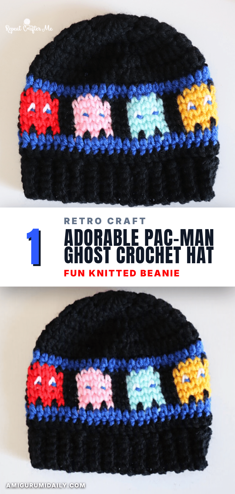 pac man ghost crochet hat crochet pattern
