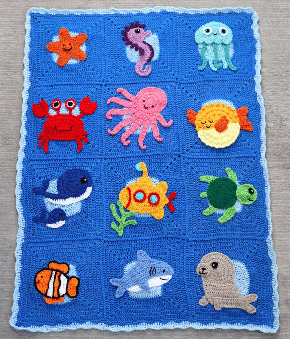 under the sea christmas ornaments crochet project crochet project detail 7